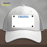 Virginia Old Dominion Blank Novelty License Plate Hat Mesh / White