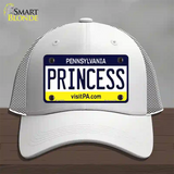 Princess Pennsylvania State Novelty License Plate Hat Mesh / White