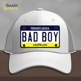 Bad Boy Pennsylvania State Novelty License Plate Hat Mesh / White