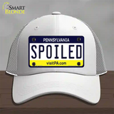Spoiled Pennsylvania State Novelty License Plate Hat Mesh / White