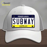 Subway Pennsylvania State Novelty License Plate Hat Mesh / White