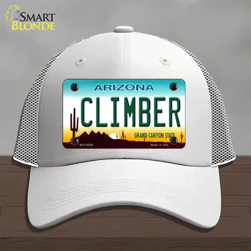 Arizona Climber Novelty License Plate Hat Mesh / White