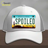 Arizona Spoiled Novelty License Plate Hat Mesh / White