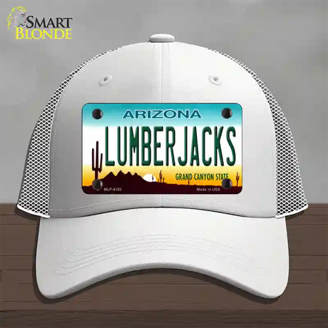 Arizona Lumberjacks Novelty License Plate Hat Mesh / White