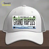 Grand Rapids Michigan Novelty License Plate Hat Mesh / White