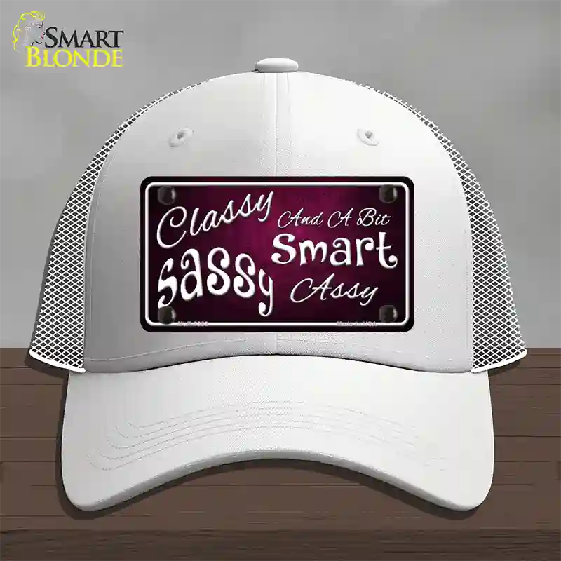 Classy Sassy Novelty License Plate Hat Mesh / White
