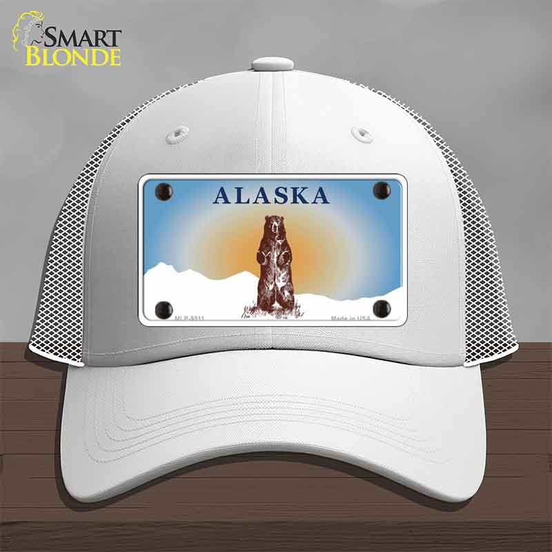 Alaska Bear Novelty License Plate Hat HAT-MLP-9511