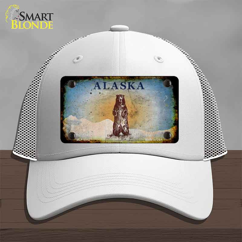 Alaska Bear Rusty Novelty License Plate Hat HAT-MLP-9512