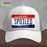 Spoiled Idaho Novelty License Plate Hat Mesh / White