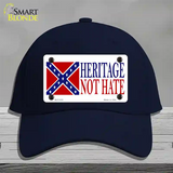 Heritage Not Hate Flag Novelty License Plate Hat Cotton / Navy