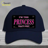 Princess Thats Why Novelty License Plate Hat Cotton / Navy