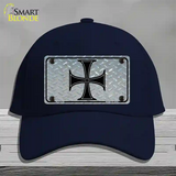 Maltese Cross Novelty License Plate Hat Cotton / Navy