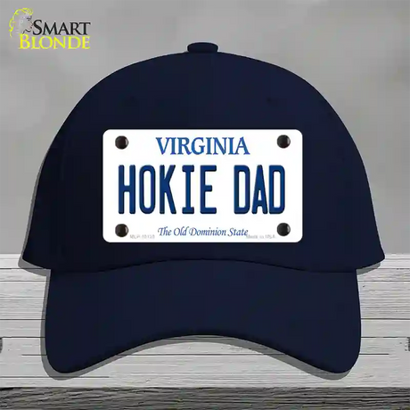 Hokie Dad Virginia Novelty License Plate Hat Cotton / Navy