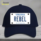 Rebel Virginia Novelty License Plate Hat Cotton / Navy