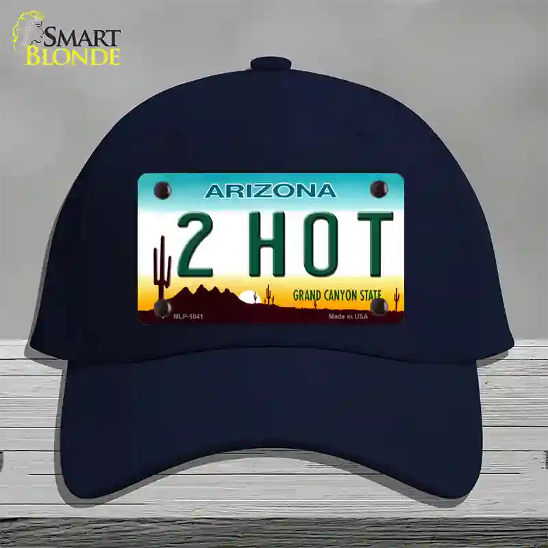 2 Hot Arizona Novelty License Plate Hat Cotton / Navy