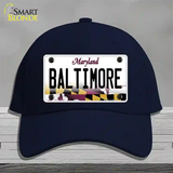 Baltimore Maryland Novelty License Plate Hat Cotton / Navy