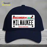 Milwaukee Wisconsin Novelty License Plate Hat Cotton / Navy