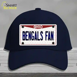 Bengals Fan Ohio Novelty License Plate Hat Cotton / Navy