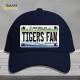 Tigers Fan Michigan Novelty License Plate Hat Cotton / Navy