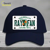 Rays Fan Florida Novelty License Plate Hat Cotton / Navy