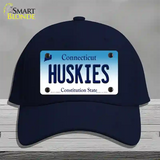 Huskies Connecticut Novelty License Plate Hat Cotton / Navy
