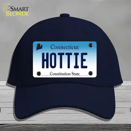 Hottie Connecticut Novelty License Plate Hat Cotton / Navy