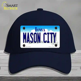 Mason City Iowa Novelty License Plate Hat Cotton / Navy