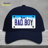 Bad Boy Iowa Novelty License Plate Hat Cotton / Navy