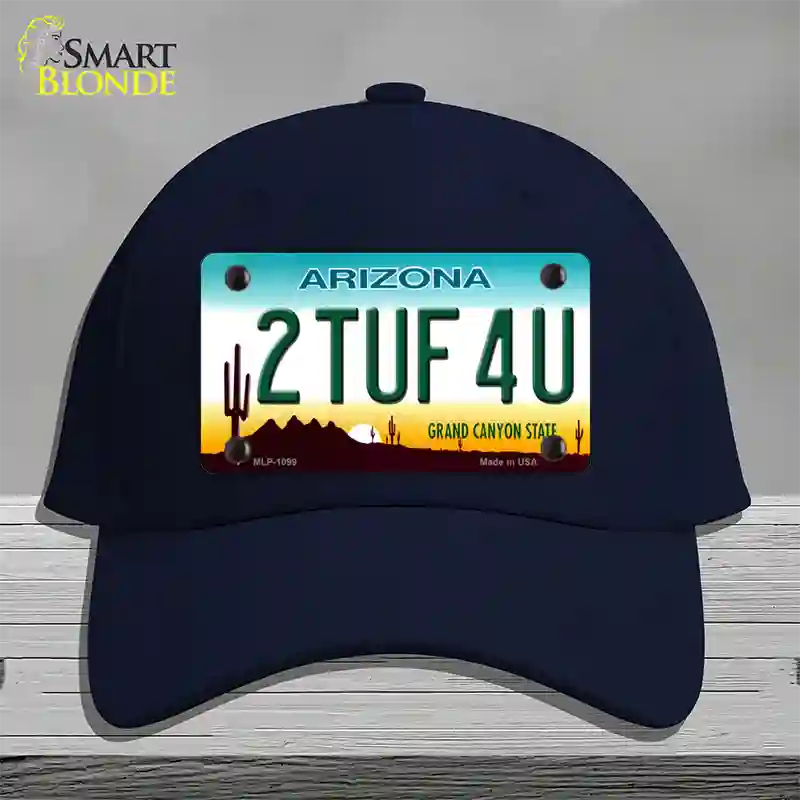 2 Tuf 4 U Arizona Novelty License Plate Hat Cotton / Navy
