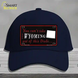 Wyoming Dude Novelty License Plate Hat Cotton / Navy