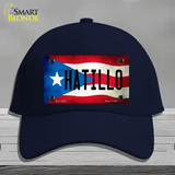 Hatillo Puerto Rico Flag Novelty License Plate Hat Cotton / Navy