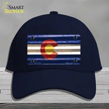 Colorado Corrugated Flag Novelty License Plate Hat Cotton Navy