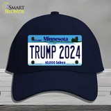 Trump 2024 Minnesota Novelty License Plate Hat Cotton / Navy