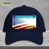 Arizona with American Flag Novelty License Plate Hat HAT-MLP-12331