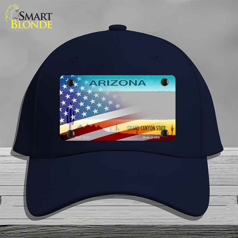 Arizona License Plate American Flag Novelty License Plate Hat HAT-MLP-12431