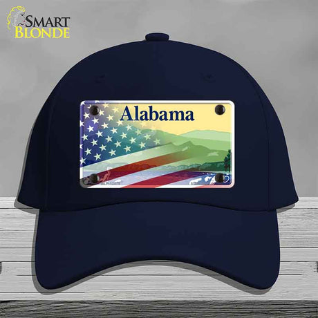 Alabama with American Flag Novelty License Plate Hat HAT-MLP-12475