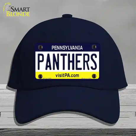 Panthers Novelty License Plate Hat Cotton / Navy