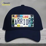 Warriors Strip Art Novelty License Plate Hat Tag Cotton Navy
