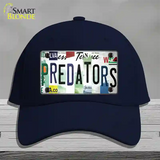 Predators Strip Art Novelty License Plate Hat Tag Cotton Navy