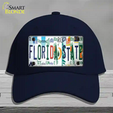 Florida State Strip Art Novelty License Plate Hat Tag Cotton Navy