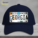 Georgia Strip Art Novelty License Plate Hat Tag Cotton Navy