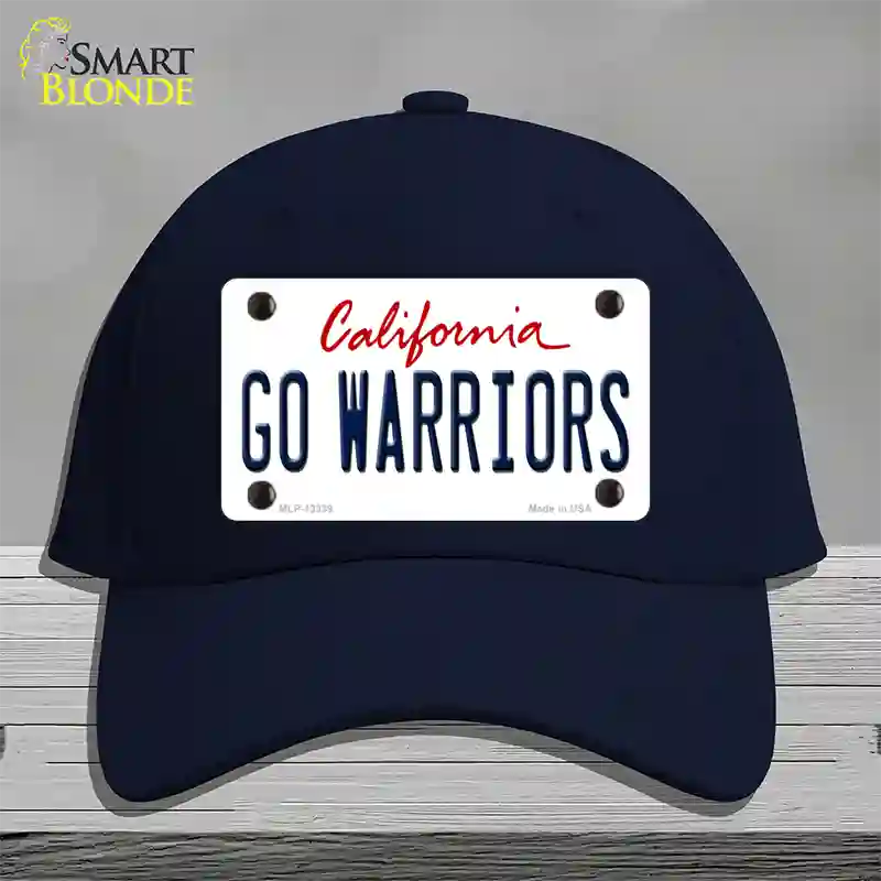 Go Warriors Novelty License Plate Hat Tag Cotton Navy