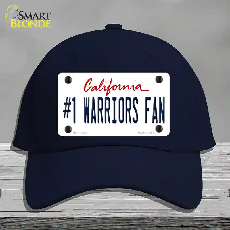Number 1 Warriors Fan Novelty License Plate Hat Tag Cotton Navy