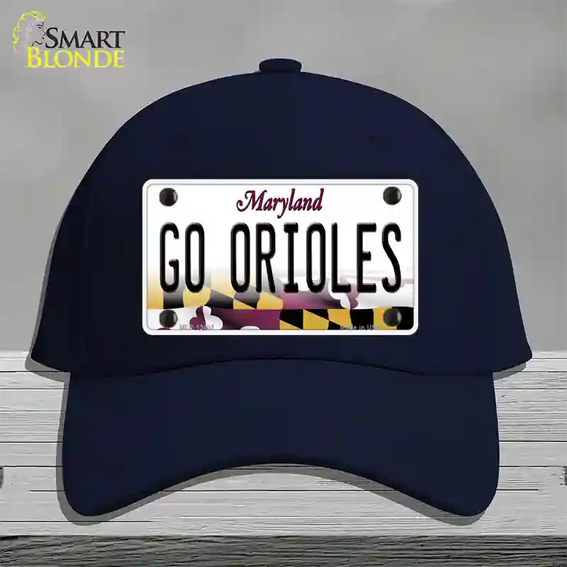 Go Orioles Novelty License Plate Hat Tag Cotton Navy