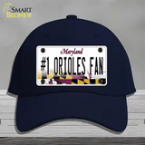 Number 1 Orioles Fan Novelty License Plate Hat Tag Cotton Navy