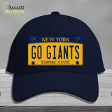 New York Go Giants Novelty License Plate Hat Tag Cotton Navy