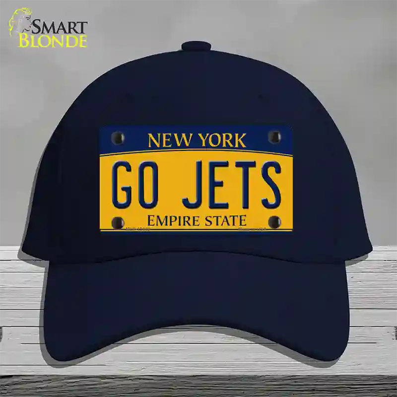 New York Go Jets Novelty License Plate Hat Tag Cotton Navy