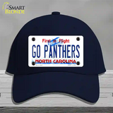Go Panthers North Carolina Novelty License Plate Hat Tag Cotton Navy