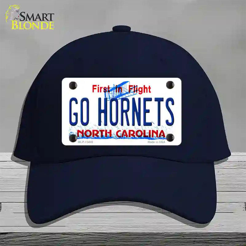 Hornets Fan Novelty License Plate Hat Tag Cotton Navy