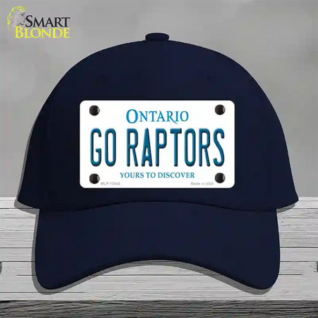 Go Raptors Novelty License Plate Hat Tag Cotton / Navy